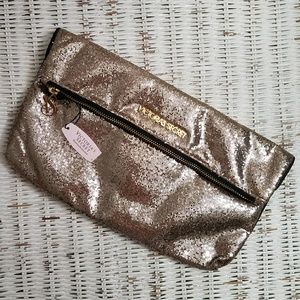 Victoria's Secret Gold Clutch/Toiletry Bag